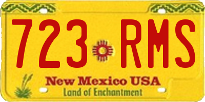 NM license plate 723RMS