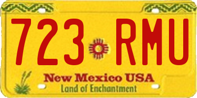 NM license plate 723RMU