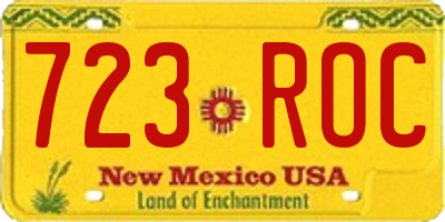 NM license plate 723ROC