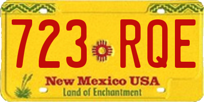 NM license plate 723RQE