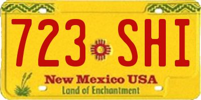 NM license plate 723SHI