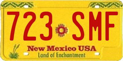 NM license plate 723SMF