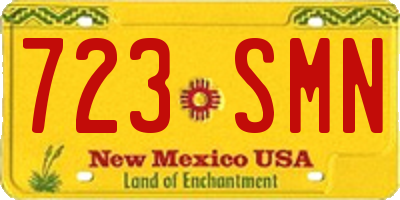 NM license plate 723SMN