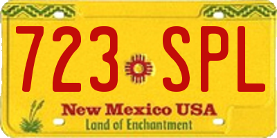 NM license plate 723SPL