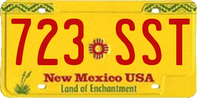 NM license plate 723SST