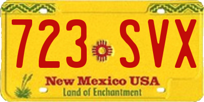 NM license plate 723SVX