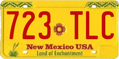 NM license plate 723TLC