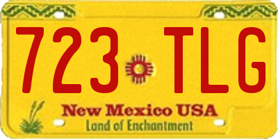 NM license plate 723TLG
