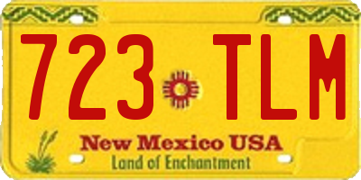 NM license plate 723TLM
