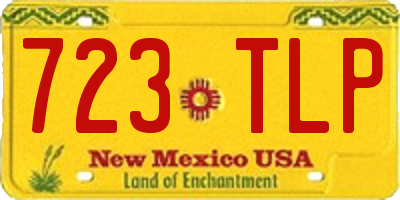 NM license plate 723TLP