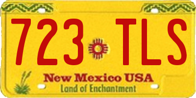 NM license plate 723TLS