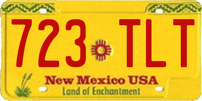 NM license plate 723TLT
