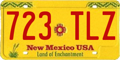 NM license plate 723TLZ