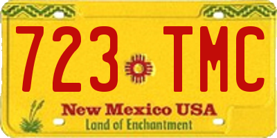 NM license plate 723TMC