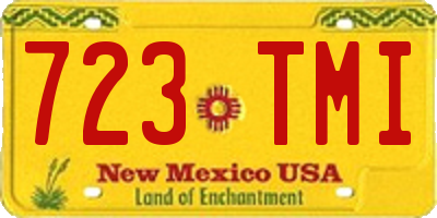 NM license plate 723TMI
