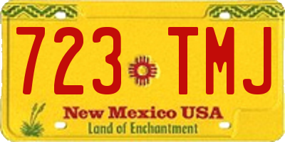 NM license plate 723TMJ