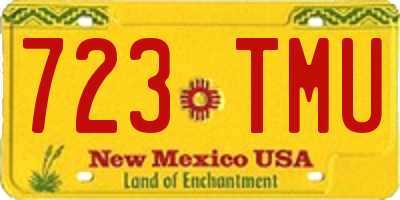 NM license plate 723TMU