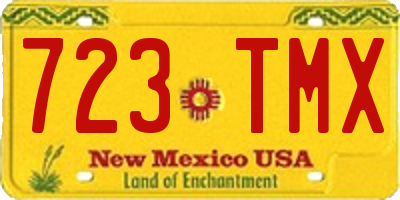 NM license plate 723TMX