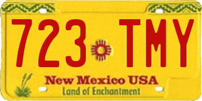 NM license plate 723TMY