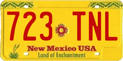 NM license plate 723TNL