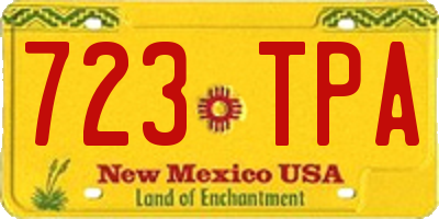 NM license plate 723TPA
