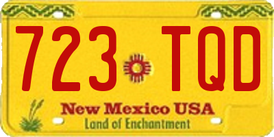 NM license plate 723TQD