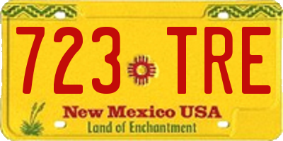 NM license plate 723TRE