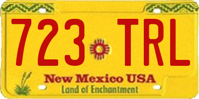 NM license plate 723TRL