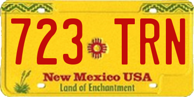NM license plate 723TRN