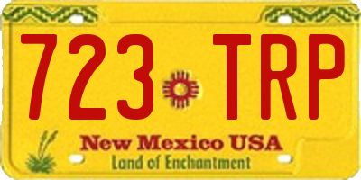 NM license plate 723TRP