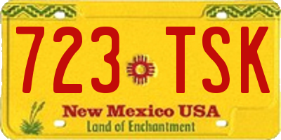 NM license plate 723TSK