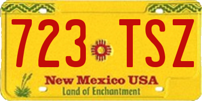 NM license plate 723TSZ