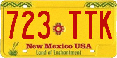 NM license plate 723TTK