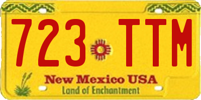 NM license plate 723TTM