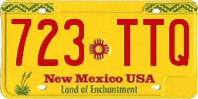 NM license plate 723TTQ