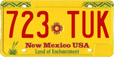 NM license plate 723TUK