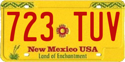 NM license plate 723TUV