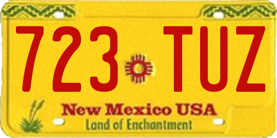 NM license plate 723TUZ
