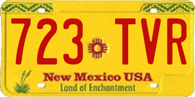 NM license plate 723TVR