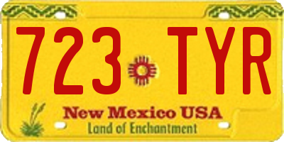 NM license plate 723TYR