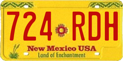 NM license plate 724RDH