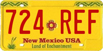 NM license plate 724REF