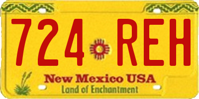 NM license plate 724REH