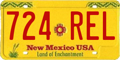 NM license plate 724REL