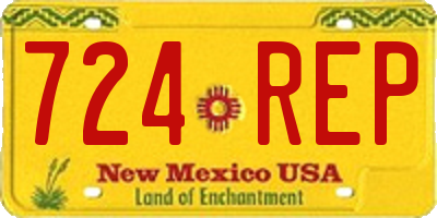 NM license plate 724REP