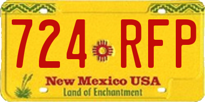 NM license plate 724RFP