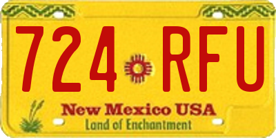 NM license plate 724RFU