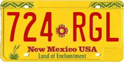 NM license plate 724RGL
