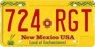 NM license plate 724RGT