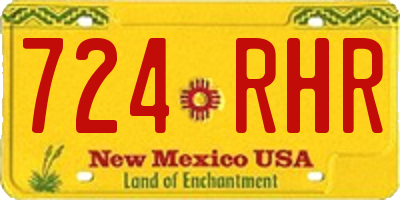 NM license plate 724RHR